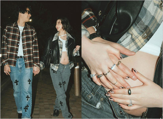 河北麻友子と旦那の第1子妊娠発表2ショット画像