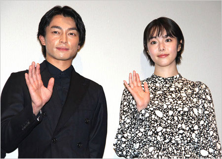 遠藤雄弥＆唐田えりかが共演映画『の方へ、流れる』公開初日舞台挨拶画像