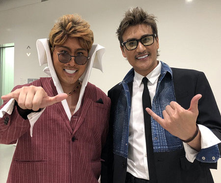 きつね淡路幸誠と新庄剛志BIGBOSS