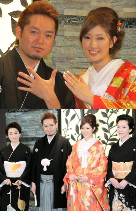 仁科克基と元妻・多岐川華子の結婚式画像