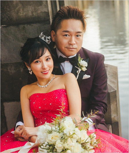 仁科克基と再婚相手・西原愛夏の結婚式画像