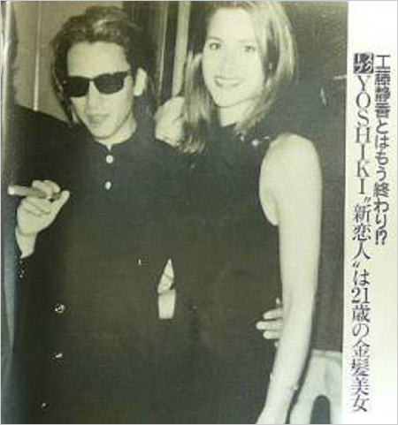 YOSHIKIとラナ・ブッシュバーガー(ミス・ユニバース カナダ代表)
