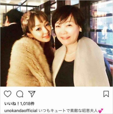 神田うのと安倍昭恵夫人