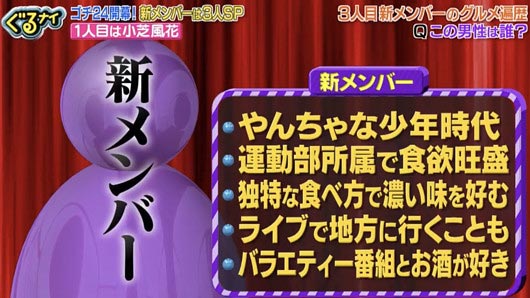 ぐるナイゴチ新メンバー3人目のヒント画像