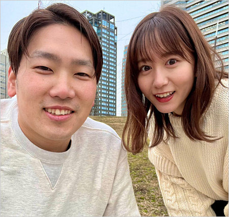 大場美奈とソフトバンク石川柊太投手