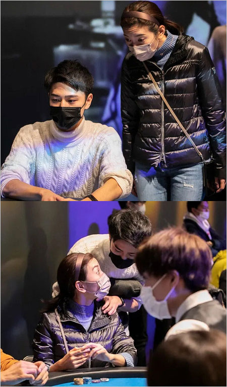 小澤陽子アナと旦那・加茂倫明社長ポーカー大会参加時の画像