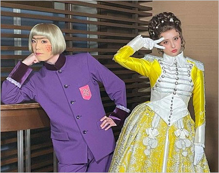 早乙女友貴&石田ニコル『劇団☆新感線「薔薇とサムライ2」』共演画像