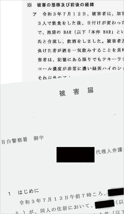 アルルカン來堵の性加害事件の被害届の画像