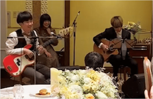 Saucy Dog秋澤和貴の結婚式画像