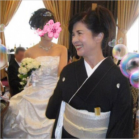 早瀬久美と長女が結婚時の画像