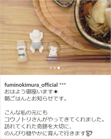 木村文乃がインスタグラムで第1子妊娠報告