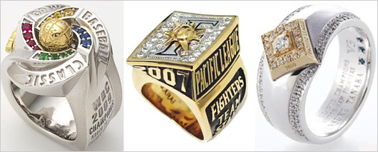 WBC2009・日ハムリーグ優勝の優勝リング画像