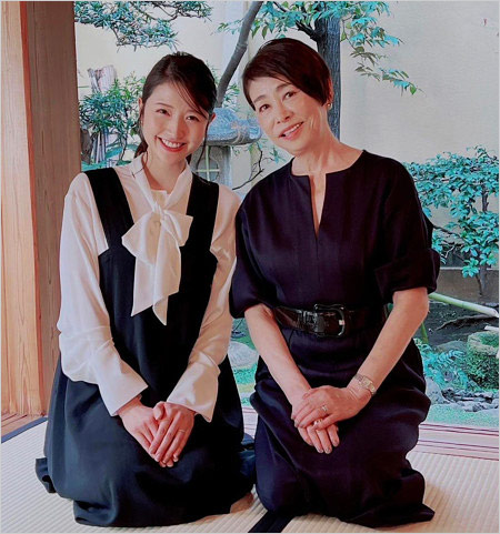 三田友梨佳アナ出産直前の安藤優子とのインスタグラム画像