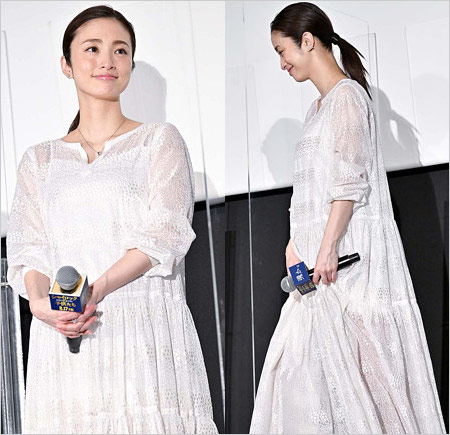 上戸彩が第3子妊娠し出産前の画像