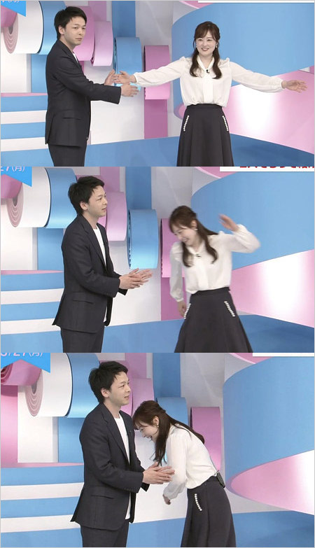 中村倫也＆水卜麻美アナ『ZIP！』共演シーン画像