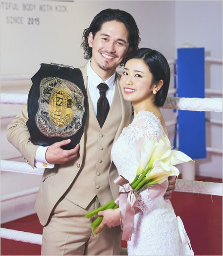 小池美由と旦那・宮城大樹の結婚発表画像