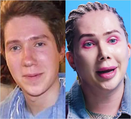 オリ・ロンドン(Oli London) BTSジミンに憧れ整形後と整形前のビフォーアフター画像