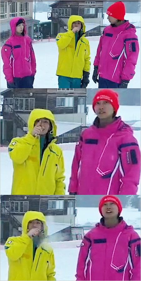 トラジャ松田元太がゲレンデで胸キュン選手権動画で電子タバコ喫煙疑惑画像