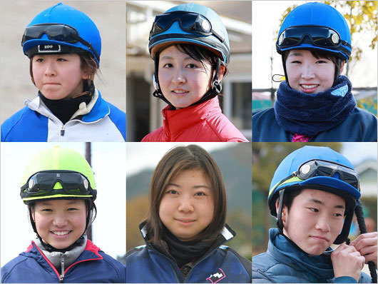 今村聖奈騎手・古川奈穂騎手・永島まなみ騎手・角田大河騎手・河原田菜々騎手・小林美駒騎手