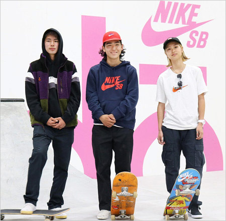 池田大亮容疑者・堀米雄斗選手・西村碧莉選手