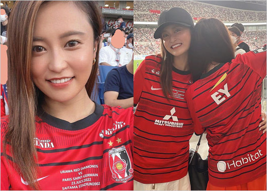 小島瑠璃子の浦和レッズ新ユニフォームで交際匂わせ疑惑画像