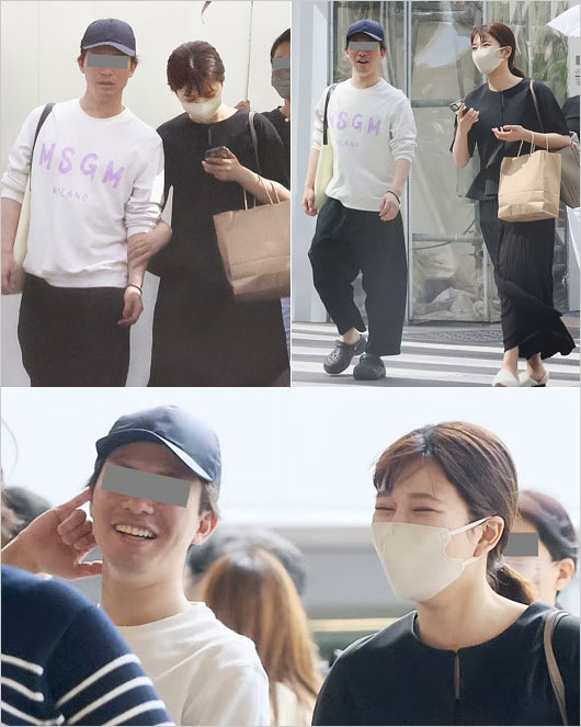 黒田みゆアナと彼氏のイケメンディレクターがデート、フライデー撮影の2ショット画像