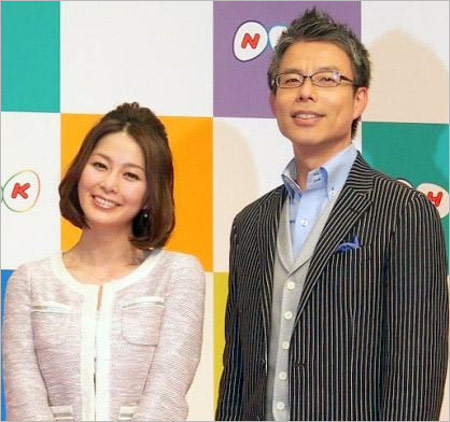 松尾剛アナと杉浦友紀アナ