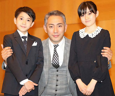市川團十郎と市川新之助・市川ぼたん