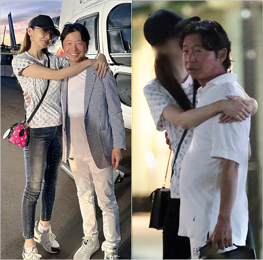 神田うのと浮気相手が西村拓郎社長に密着ハグ画像