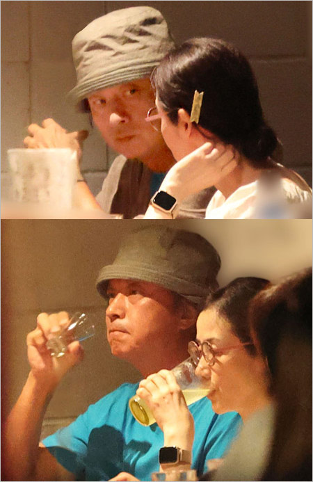 椎名桔平と原田知世のデート画像