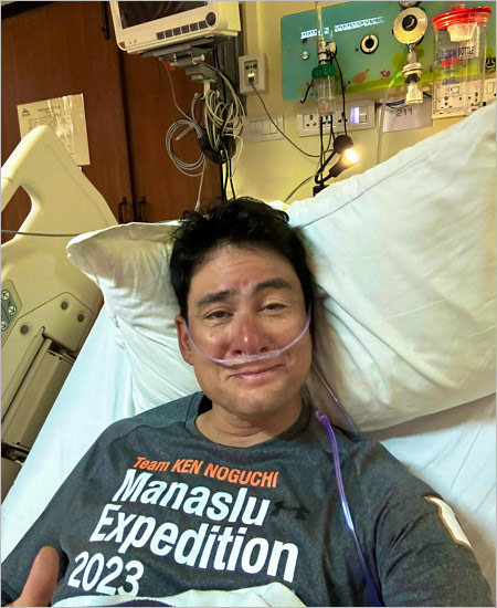 野口健が肺水腫から回復後の画像