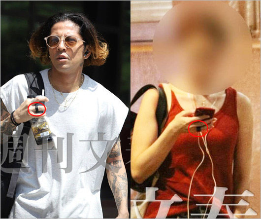 ドラゴンアッシュKjが浮気相手とお揃いの黒指輪画像