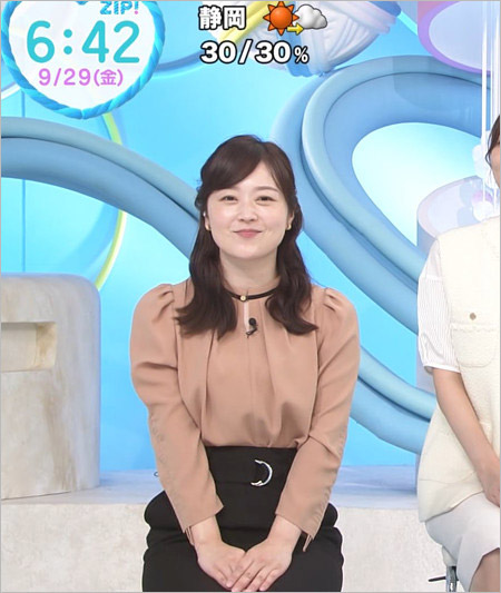 水卜麻美アナZIP!復帰直後の画像