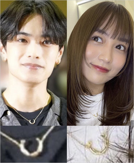 黒木ひかり&高橋恭平のお揃いネックレス、匂わせ疑惑画像