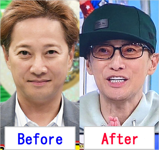 中居正広が激ヤセ前と後の画像