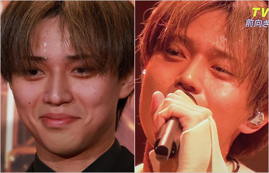 永瀬廉が大量の汗（法廷遊戯の公開初日舞台あいさつとCDTVライブ!ライブ!）の画像