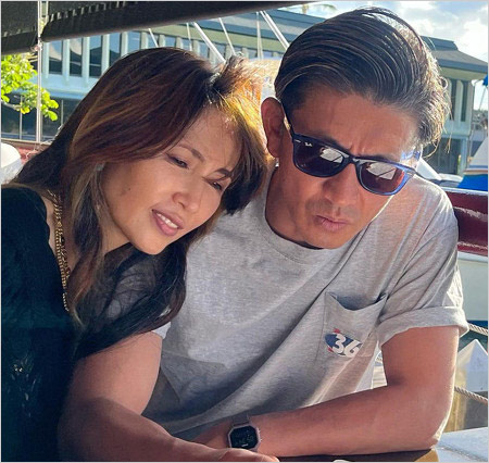 工藤静香とキムタクのプライベート2ショット画像