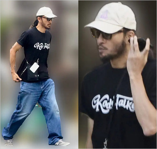 長瀬智也のぼっち飯、プライベート私服画像