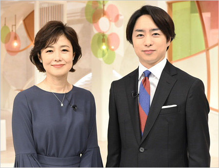 有働由美子アナと櫻井翔『news zero』キャスター