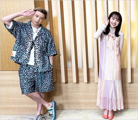 KinKi Kids堂本剛&ももいろクローバーZ百田夏菜子『キンキキッズのブンブブーン』共演時の画像