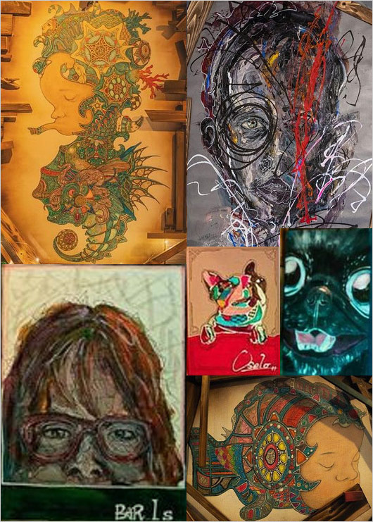 中村昌也のバー『BAR…Is』展示の大野智の絵？