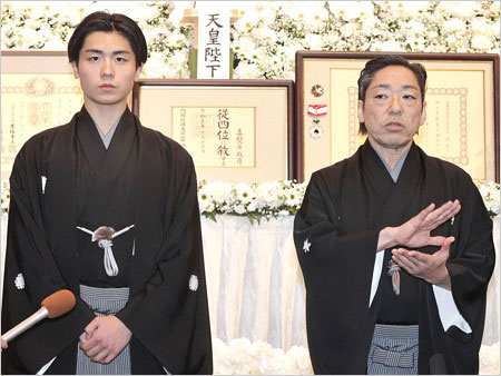 香川照之と長男・市川團子