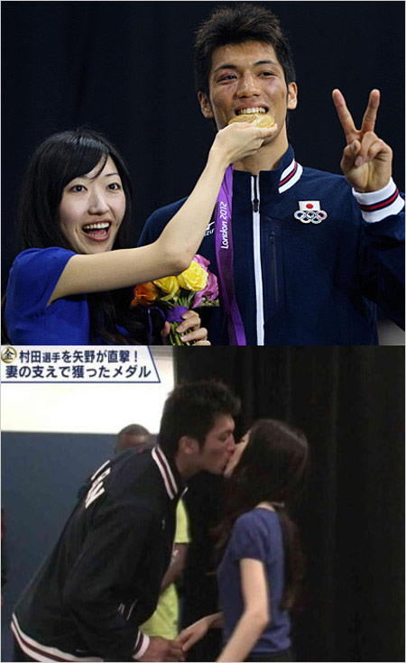 村田諒太と奥さん佳子の画像