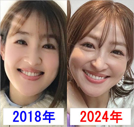 大沢あかねの顔比較画像