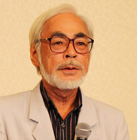 宮崎駿が現役引退会見時の画像