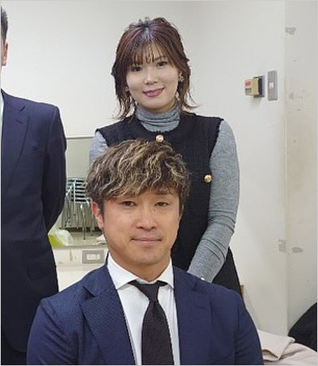 広島カープ上本崇司選手と奥さんの中原衣美