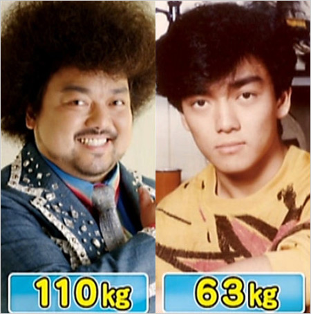 パパイヤ鈴木が若い頃と激太り後の画像