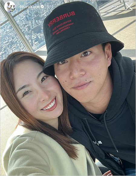 鶴岡果恋と彼氏・来田涼斗の2ショット画像(インスタグラムに誤爆投稿)