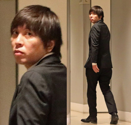 水原一平容疑者が裁判所に出廷時の画像