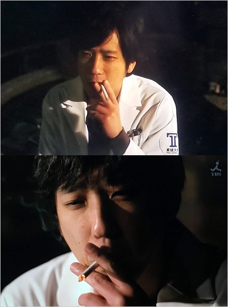 二宮和也『ブラックペアン』タバコ喫煙シーンの画像